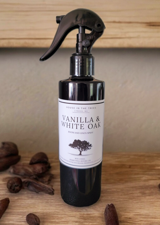 Vanilla and White Oak Linen Spray